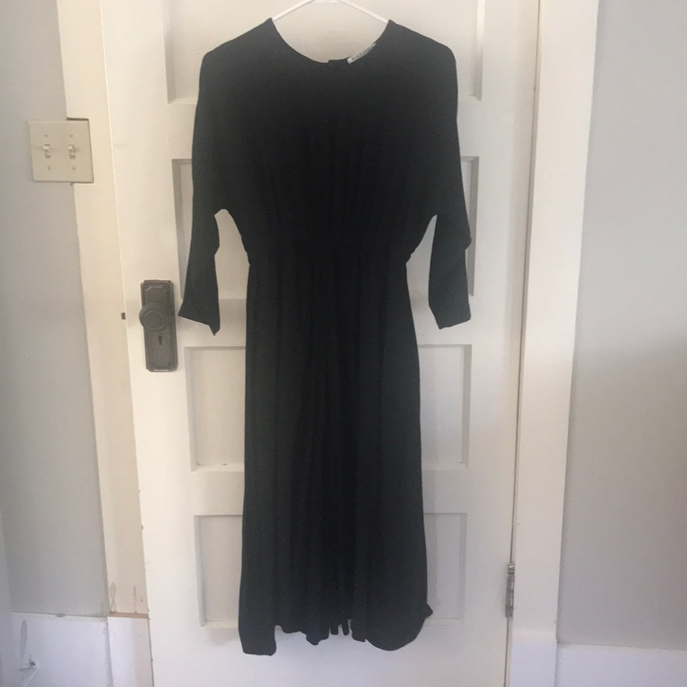 Black Crane wide leg jumpsuit